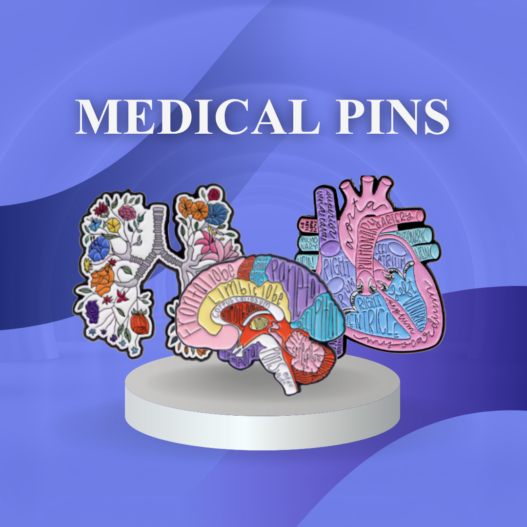 Anatomy Enamel Pins (Pack of 4)