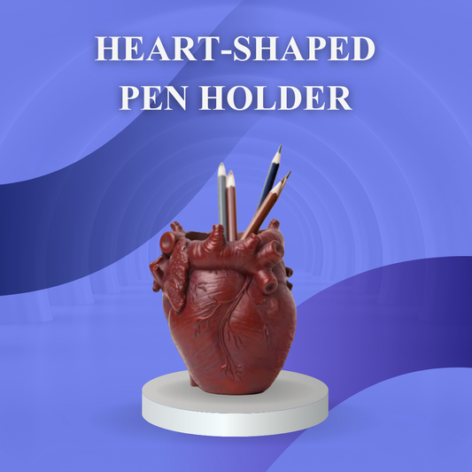 Anatomical Heart Desk Organizer - Pen & Pencil Holder